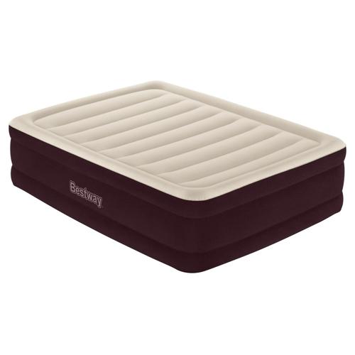 Bestway Maroon 20 Queen Air Mattress with Built-in Pump