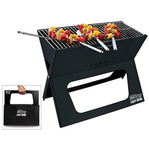 BBQ Croc 19 Portable Easy Grill, Premium Folding X-Grill for Tailgating and Travel