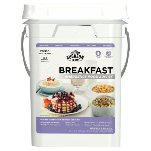 Augason Farms Breakfast Emergency Food Supply, 6 Varieties