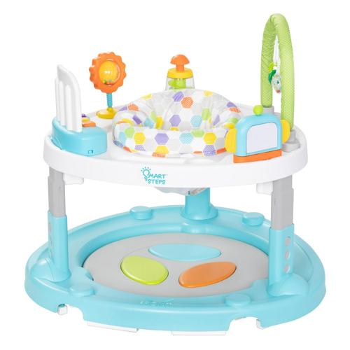 Baby Trend Smart Steps Bounce Na Dance 4-in-1 Activity Center Walker - Hexagon Dots - Multi-Color