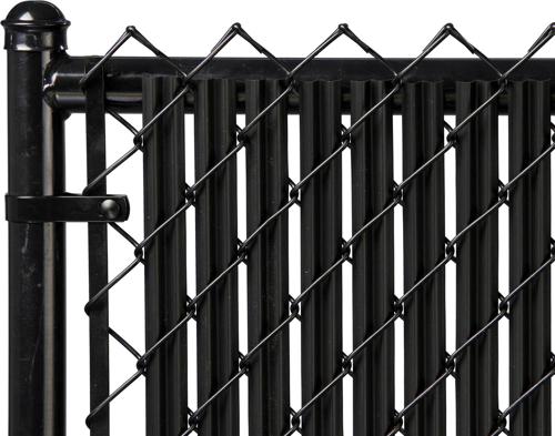 Black 8ft Ridged Slat for Chain Link Fence
