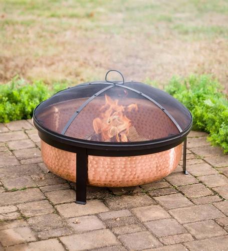 Better Homes and Gardens Wood Burning Copper Fire Pit, 30-inch diameter and 22-inch Height