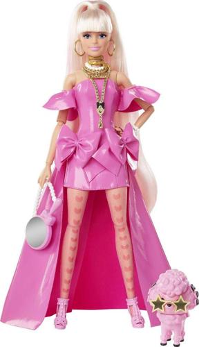 Barbie Extra Fancy Doll in Pink Gown with Pet, Toy for 3 Year Olds and Up