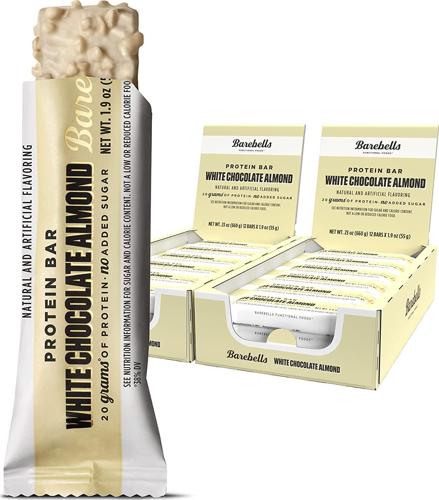 Barebells High Protein 20g Bars White Chocolate Almond, 24 Pack