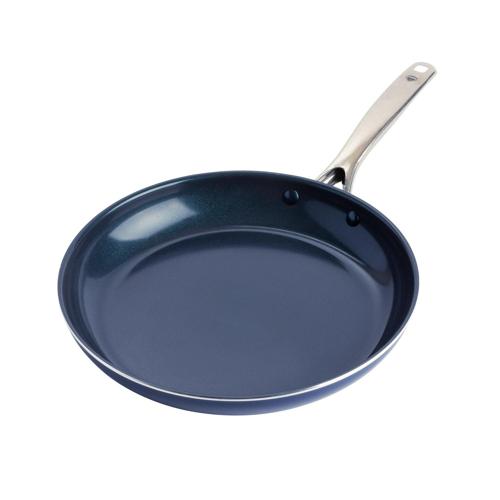 Blue Diamond Toxin Free Ceramic Nonstick Metal Utensil Open Frypan/Skillet, 12